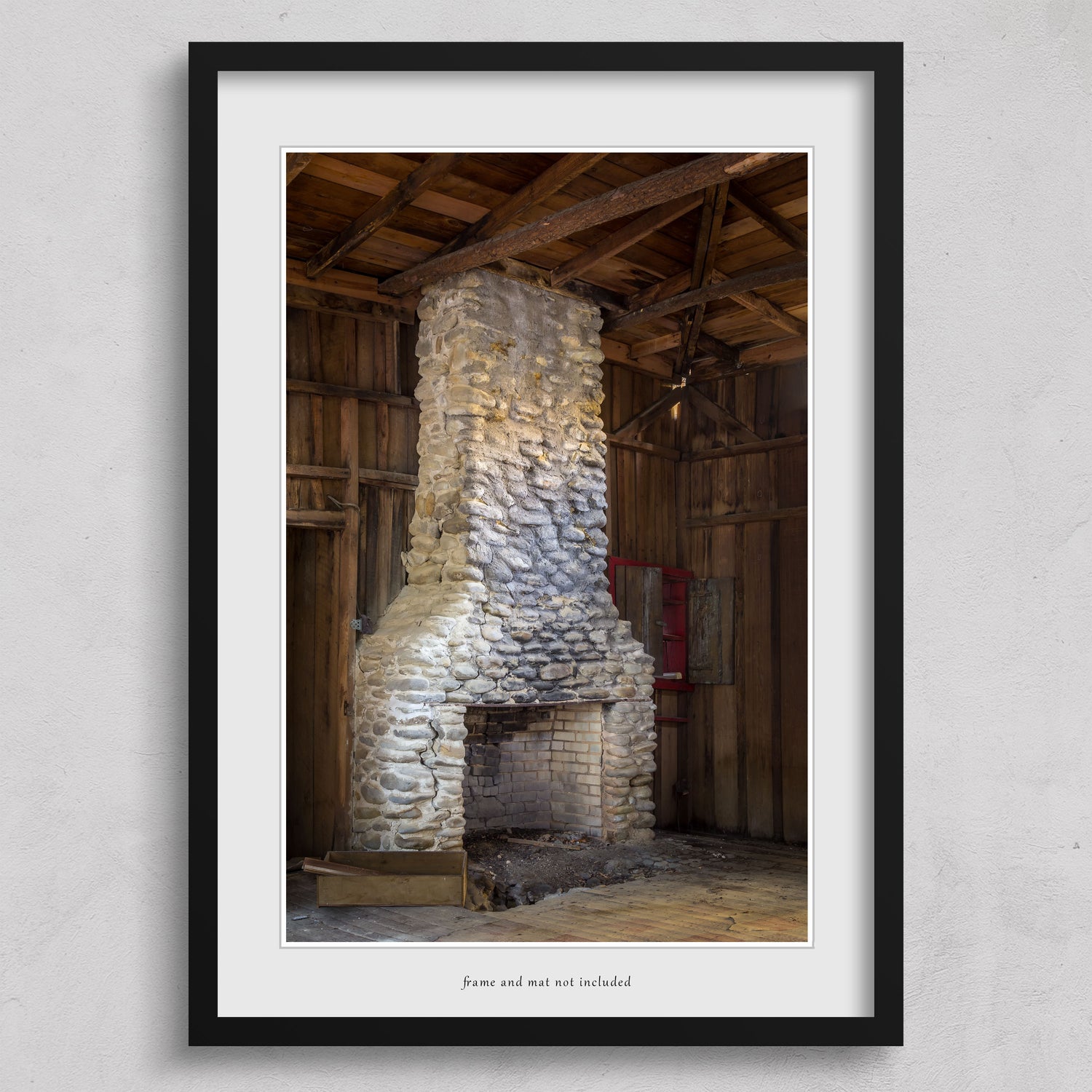Elkmont, Smoky Mountains abandoned cottage fireplace print