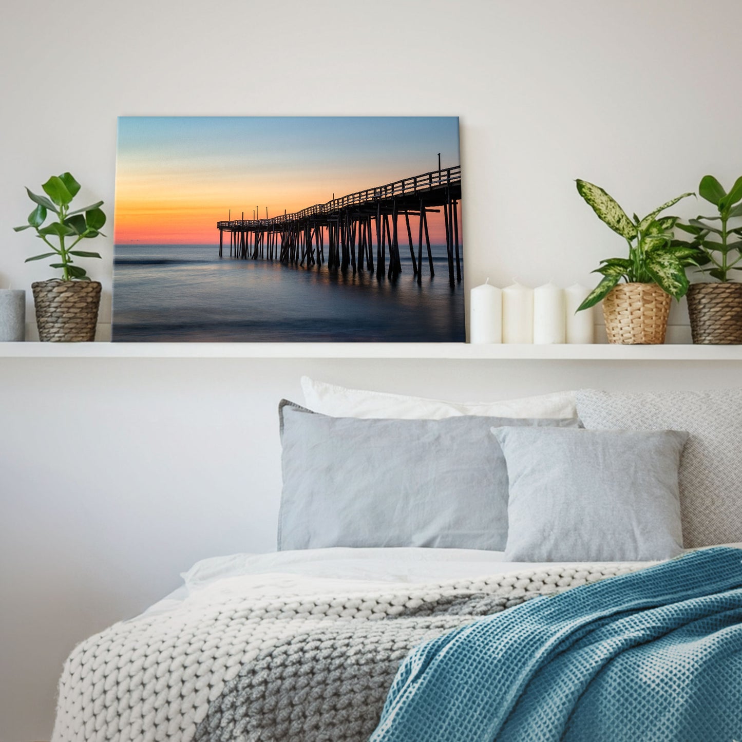 Avon Pier Daybreak Canvas