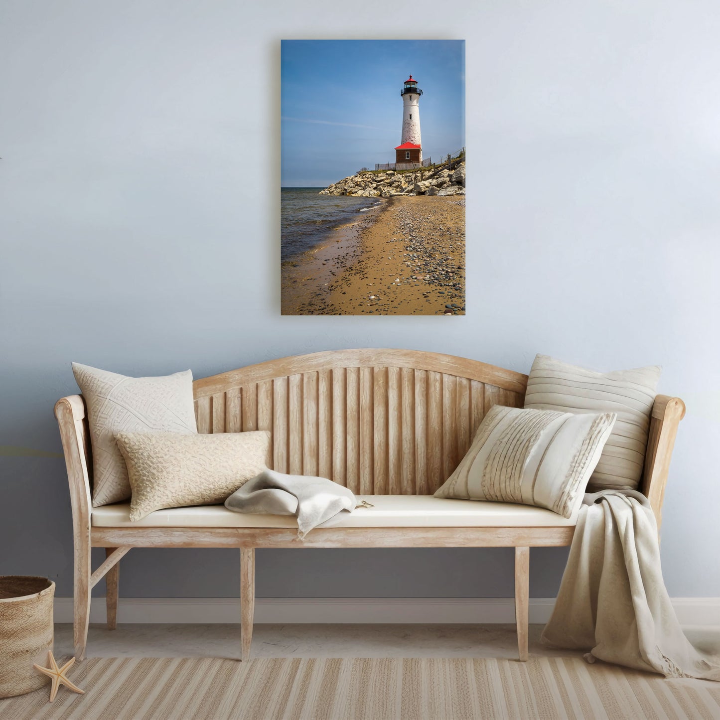 Crisp Point Lighthouse Canvas