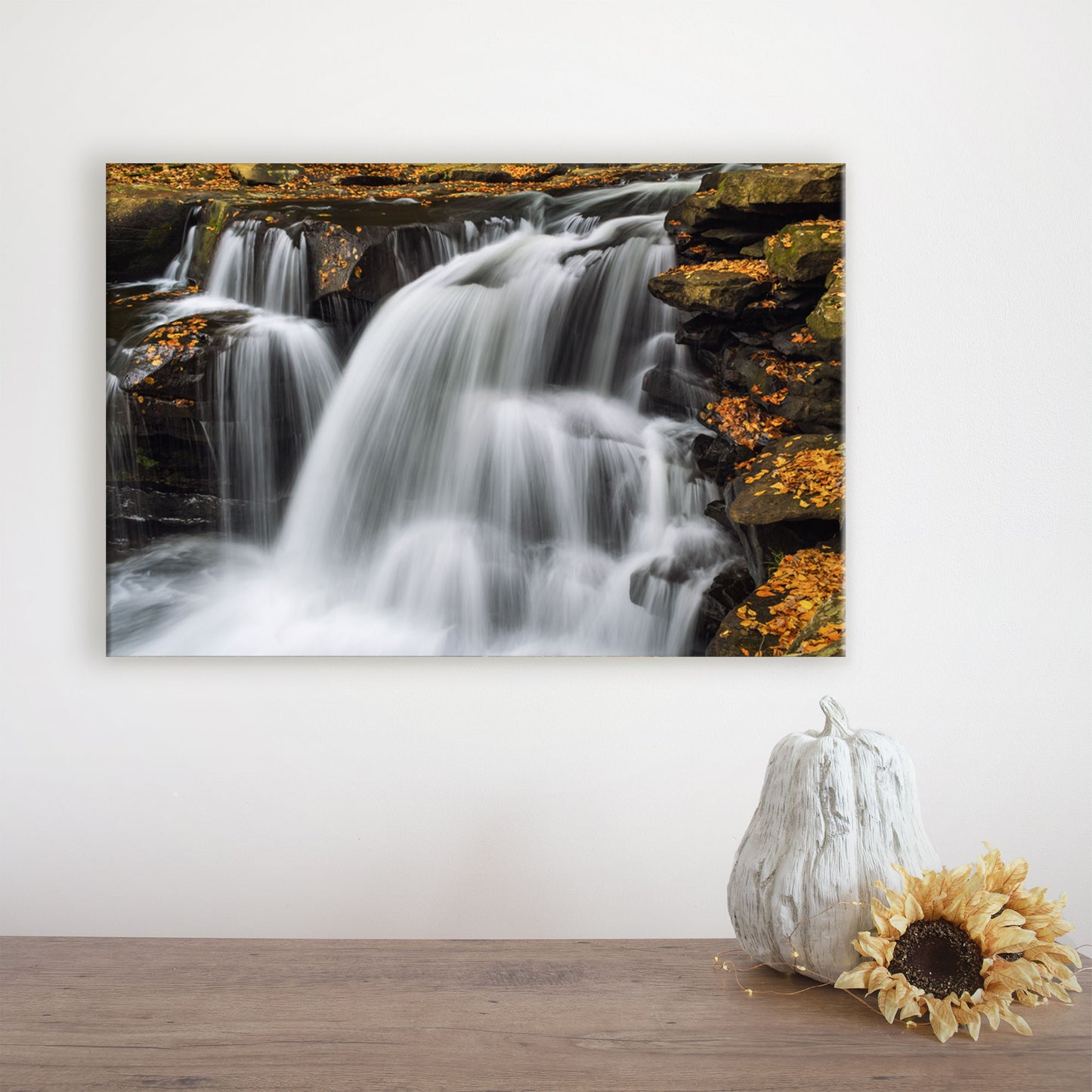Dunloup Creek Waterfalls Canvas