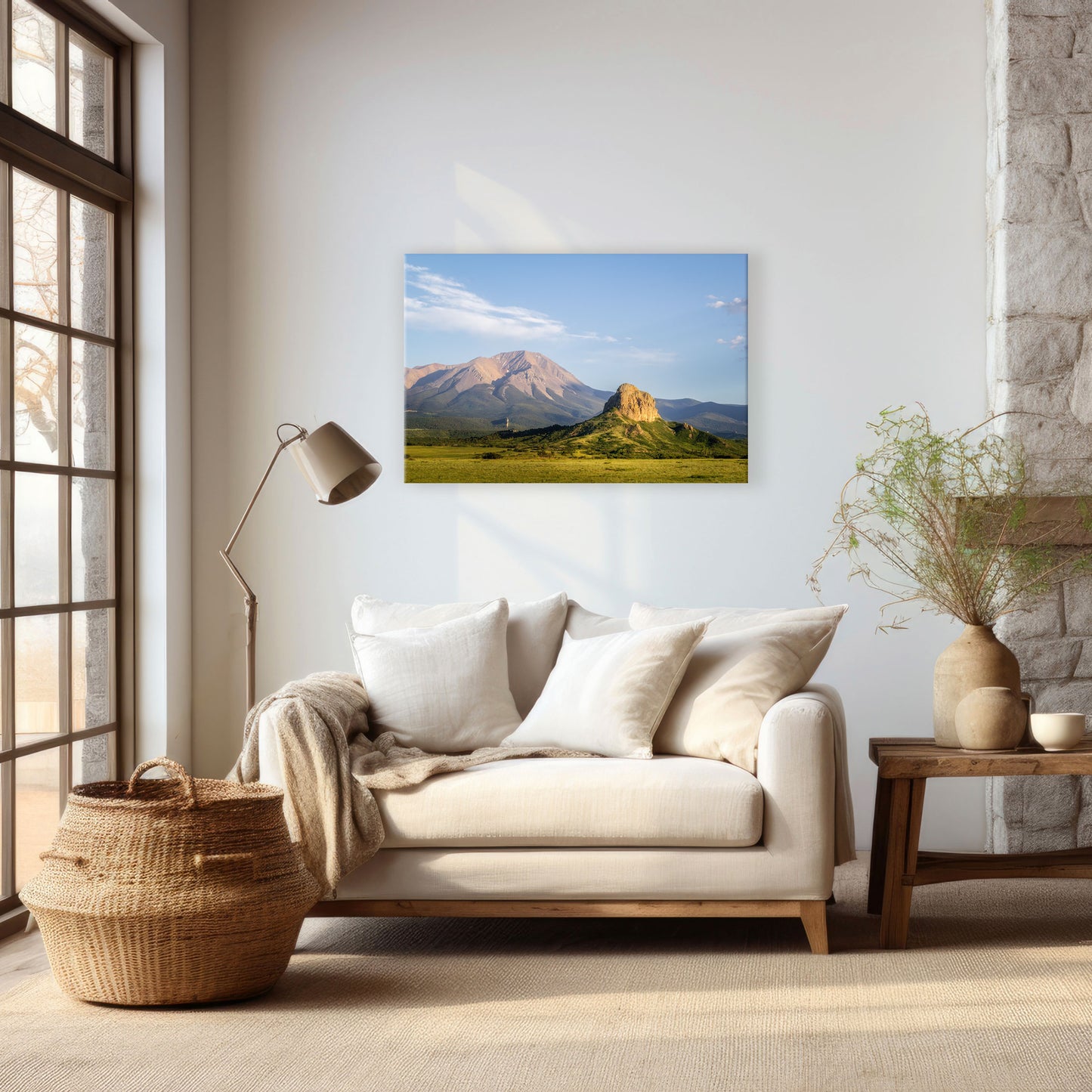 This wall art canvas presents a stunning view of Colorado's landscape, with a focus on Goemmer Butte, captured through the lens of nature photography.