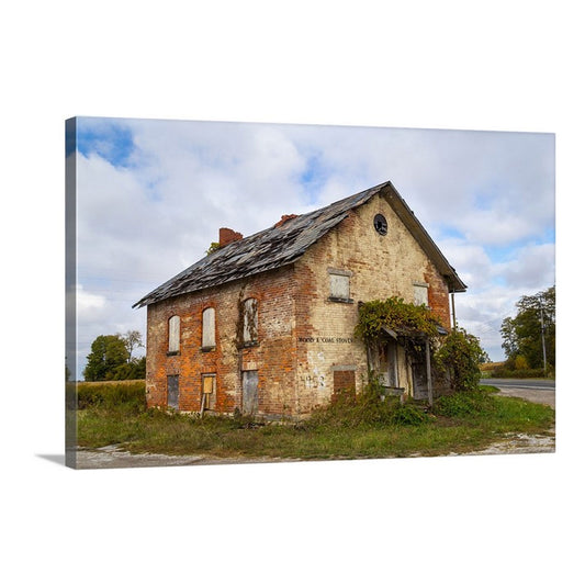 Ohio photography canvas wall art of Hill School in Marion