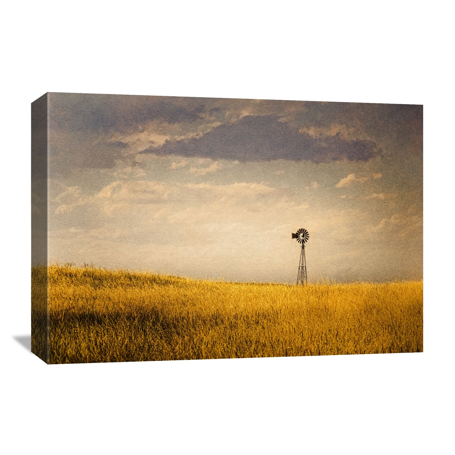 Echoing the spirit of the West, this canvas wall art captures the enduring beauty of a Nebraska windmill, a serene addition to any room looking for a touch of Americana.