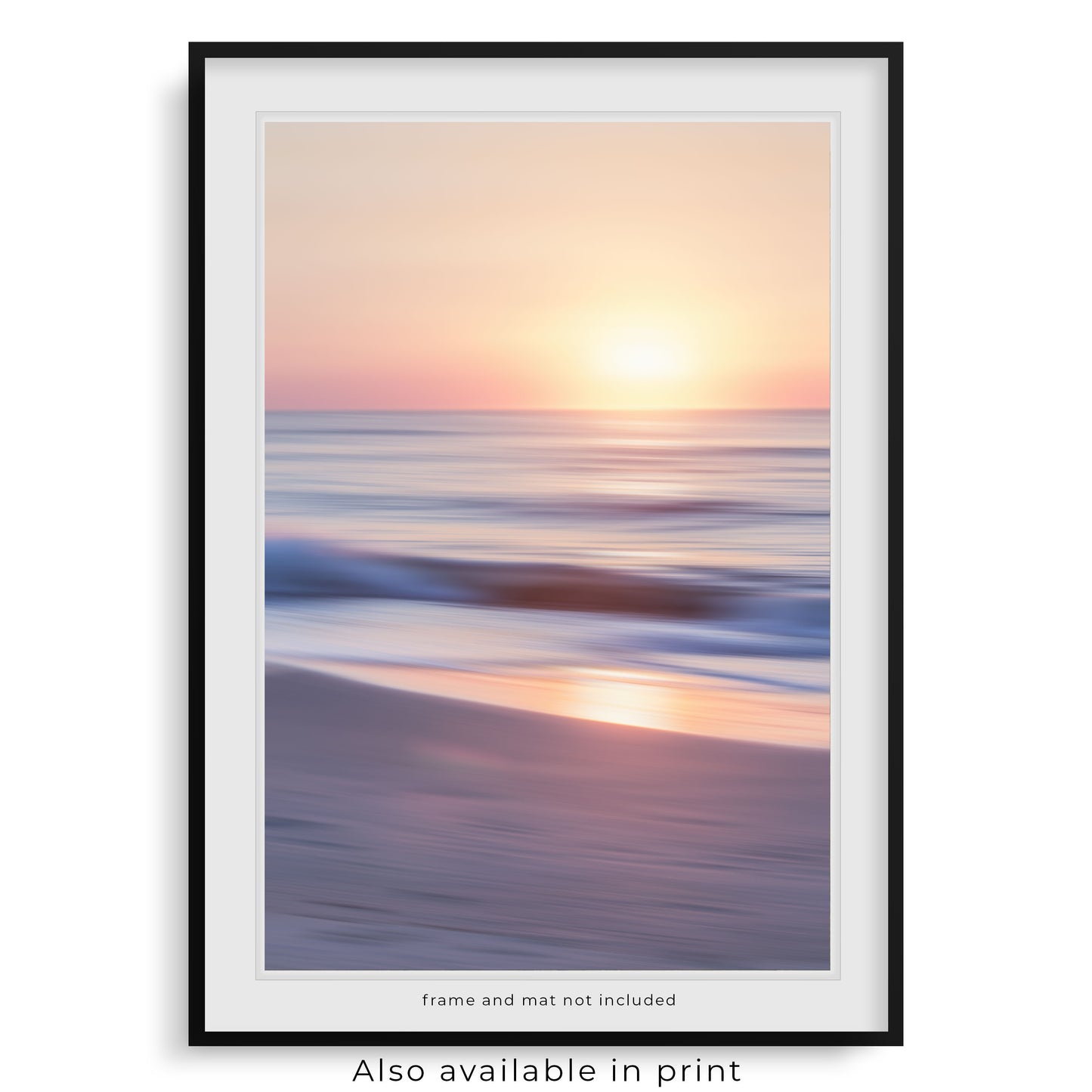 The Outer Banks-inspired photograph is beautifully presented as a framed print, signifying that this photograph is also available as a paper print. Please note that the frame and mat shown are for display purposes only and are not included in the purchase.