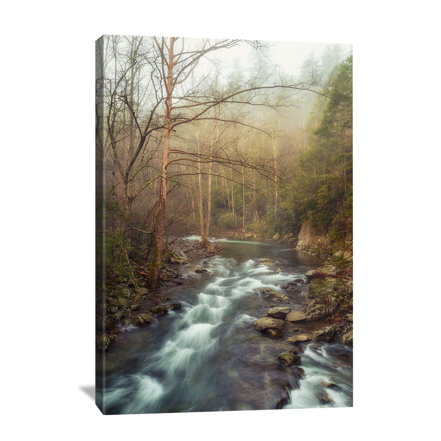 great smoky mountains little river sunrise photography print