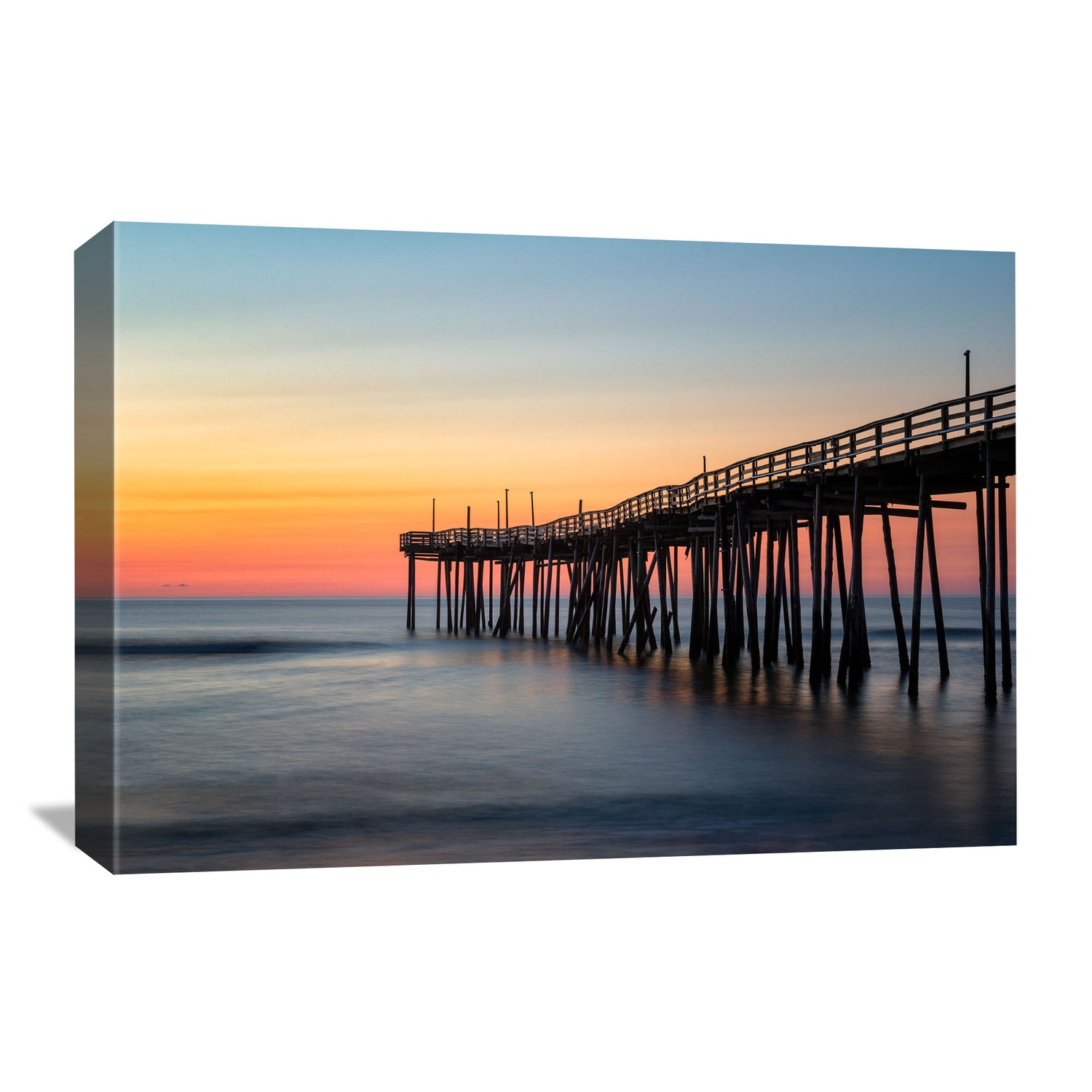 canvas wall art of avon pier in the outer banks