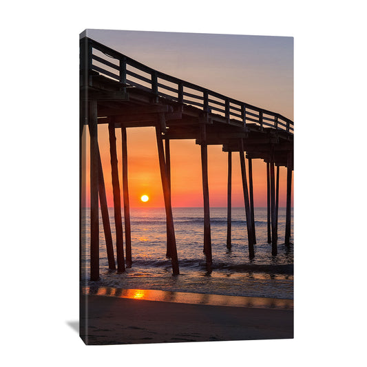 avon pier sunrise in the outer banks