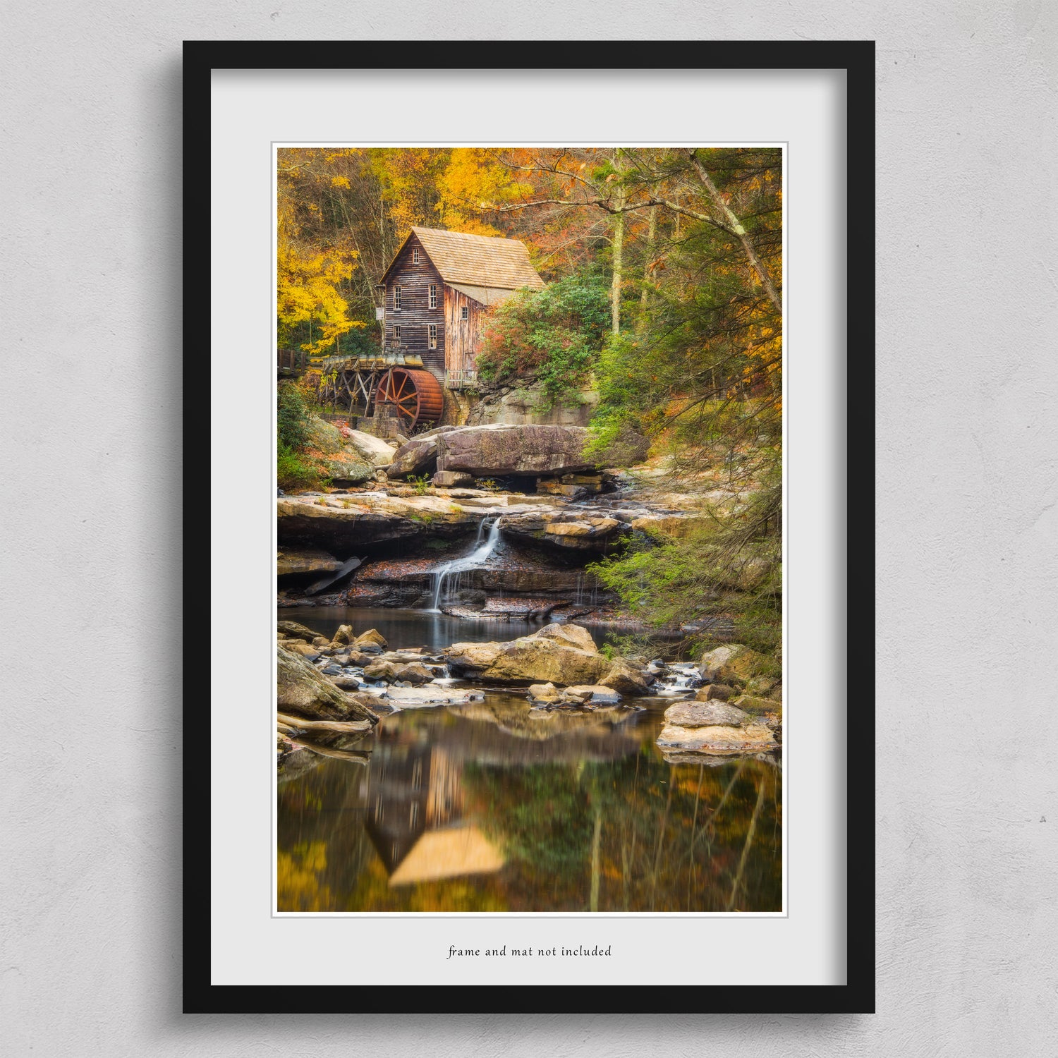 Glade Creek Grist Mill photography wall art print