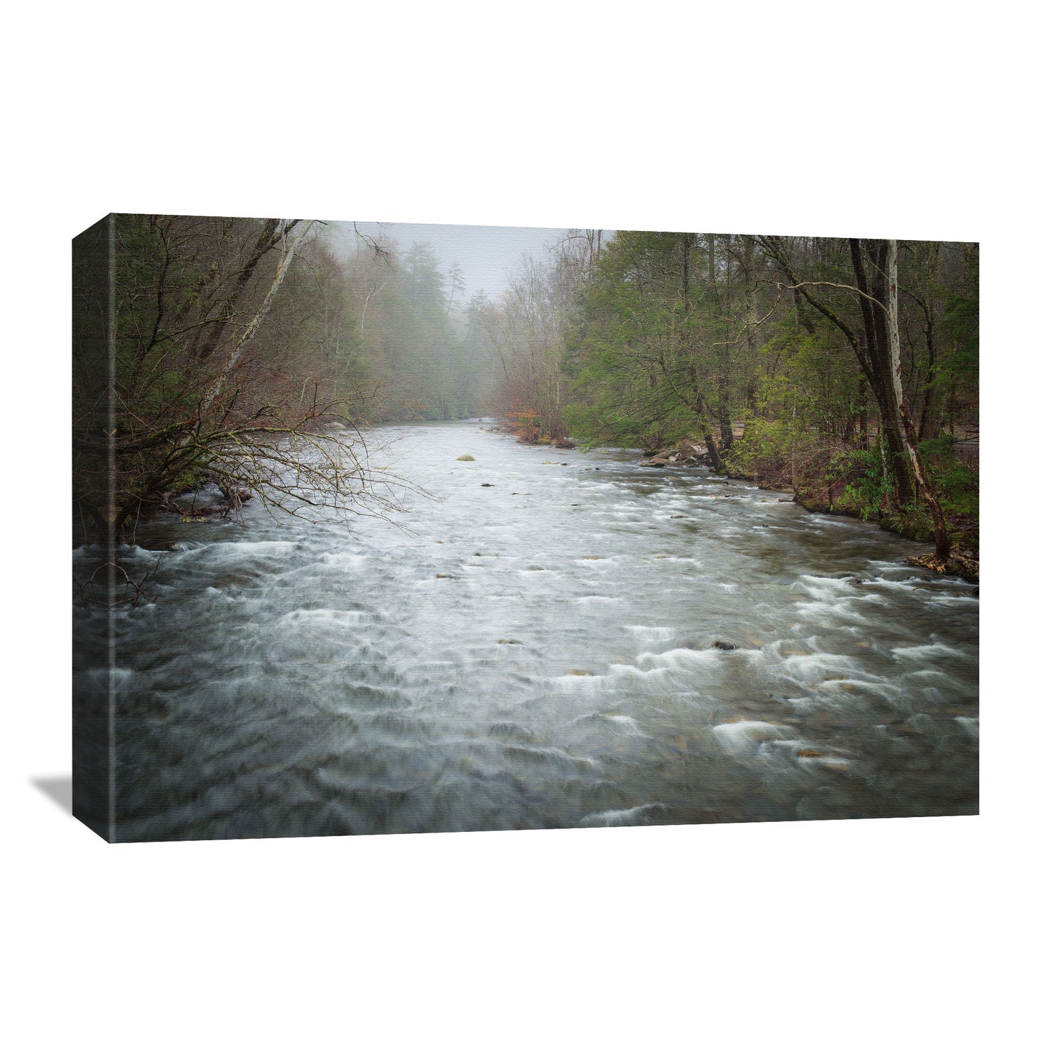 Easy-to-enjoy art that shows the special beauty of the Smoky Mountains and the Little River.