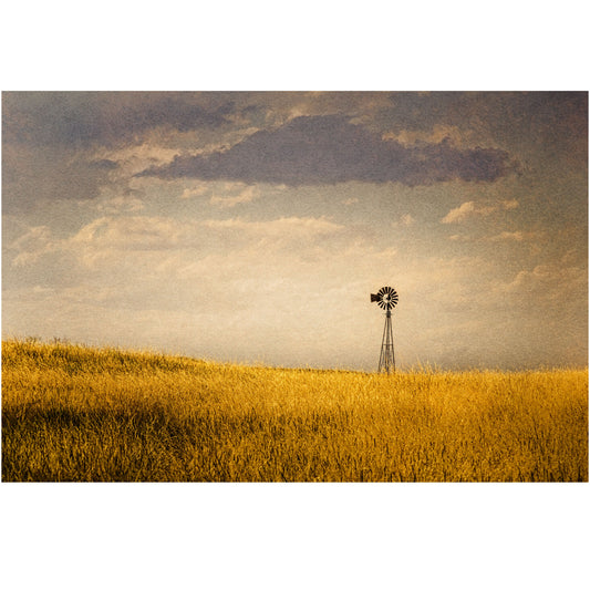 nebraska windmill on the open prairie photography