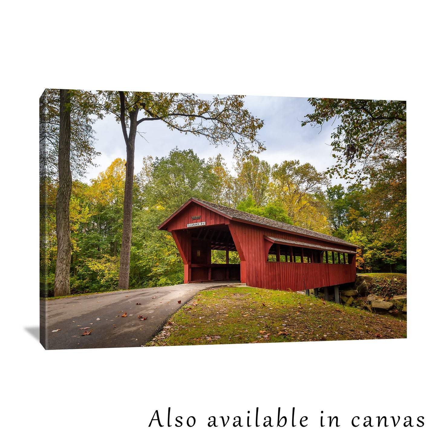 The photograph is beautifully presented on a gallery-wrapped canvas, showing this photograph is also available as a canvas print for those interested in a ready-to-hang solution.