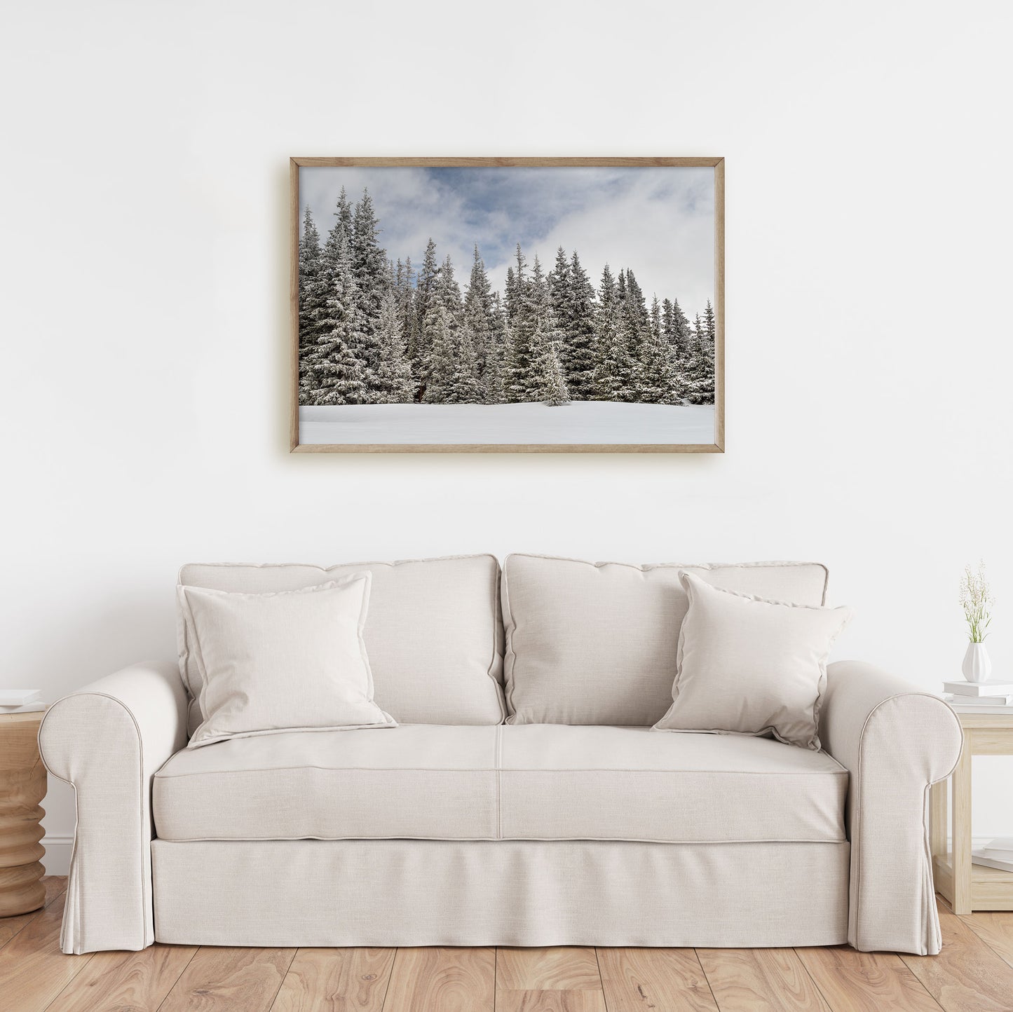 Snowy Pines Print