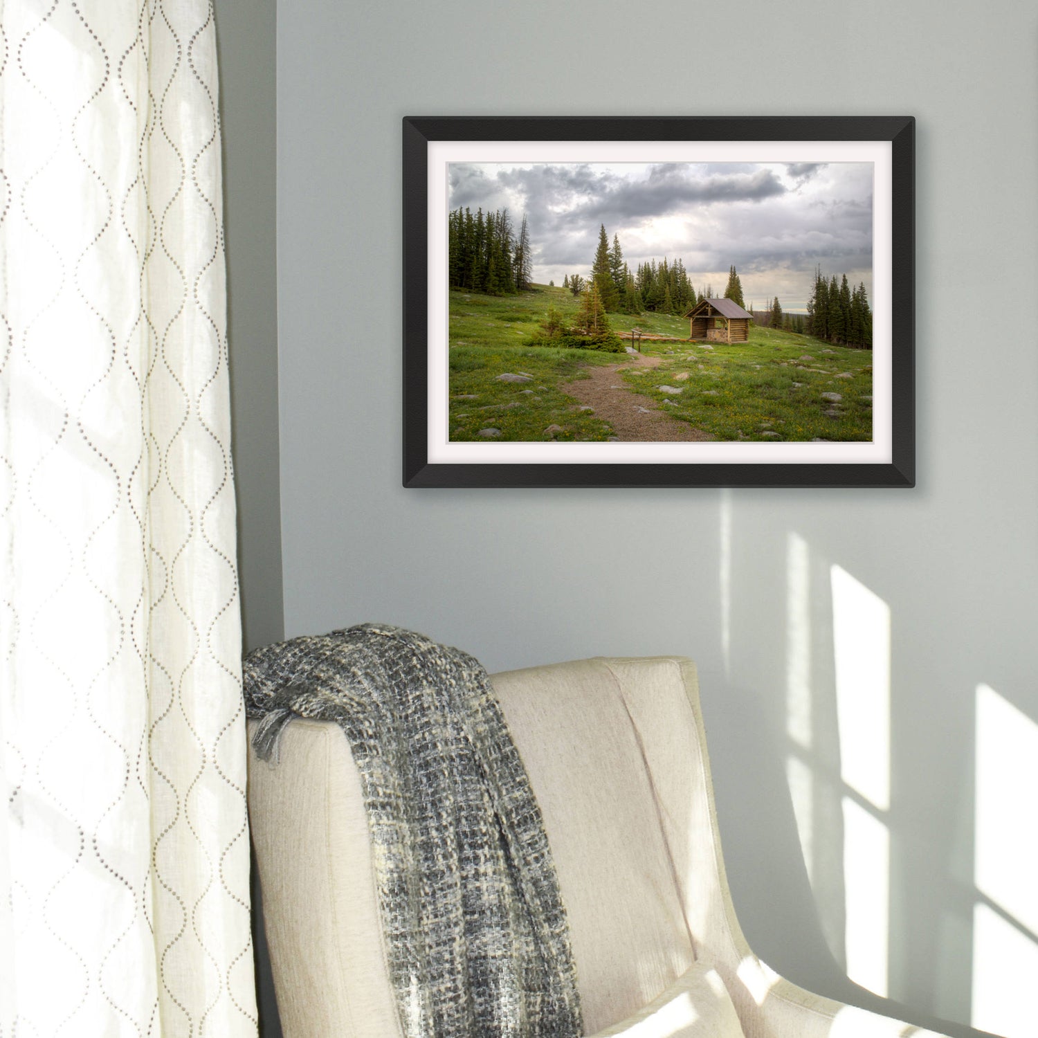 St Albans Chapel photography print from the Snowy Range in Wyoming
