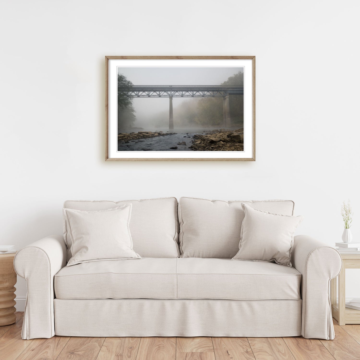 Discover the serene charm of the Kentucky wilderness with a stunning print of the iconic Yamacraw Bridge, a masterpiece for any nature lover's collection.